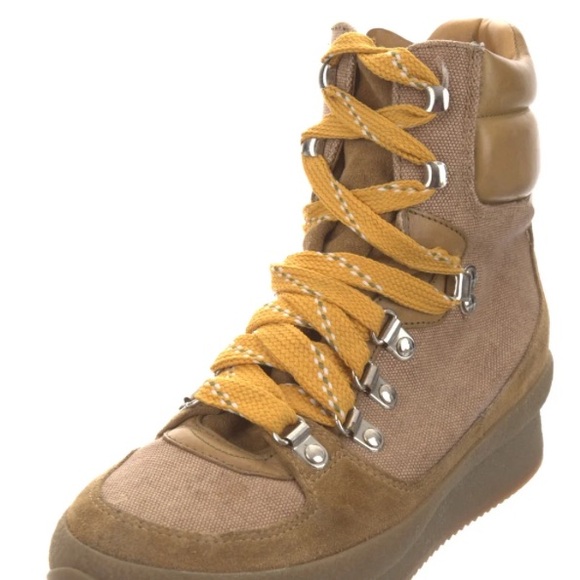BRAND NEW Isabel Marant BASKETS BRENDTY Boots. 10.5/11. Tag is 11.  Color khaki - Picture 2 of 9